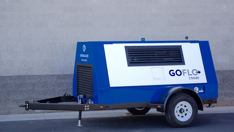 GoFlo(TM) CNG-80 natural-gas-powered compressor